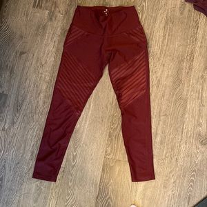 Red Moto Leggings
